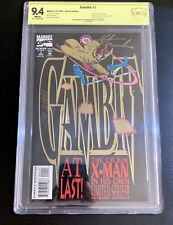 (*2X SIGNATURE CBCS 9.4) 1993 GAMBIT #1 MARVEL *SIGNED LEE WEEKS HOWARD MACKIE🔥 picture