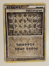 Alph Lithograph Unleashed   2010 Pokémon Card   Ungraded Excellent Condition picture