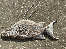 HOG  Fish WALL ART TROPICAL NAUTICAL PATIO TIKI BAR HOME DECOR picture