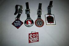 LOT OF 5 ENAMELED RAILWAY WATCH FOBS / A CLASSIC ISSUE CNR SOO LINE GREAT NORT + picture