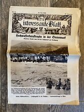 Very Rare Austrian Newspaper 1938 picture