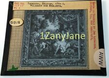 Colored Glass Magic Lantern Slide AWW TAPESTRY BELGIAN MELEAGER ATALANTA BRUSSEL picture