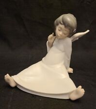 LLADRO #4962 “ANGEL WONDERING” Retired Sitting Girl Figurine No BOX 6.5