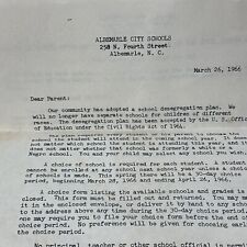 Desegregation Letter An Historical Piece From 1966 Reference Civil Rights Act picture