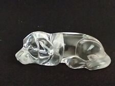 Crystal glass lazy puppy dog figure paperweight display  picture