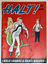 HALT comic book Crestwood Publishing June 1946 Vol 5 No 7  war time military picture
