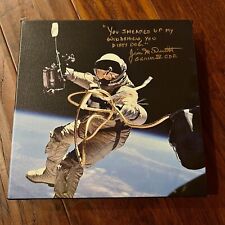 JIM MCDIVITT * Novaspace COA * Signed 10”x10 Autograph Canvas Gemini IV Quote picture