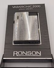 New Ronson Varatronic 2000 Silver Piezo-Electric Lighter in Box picture