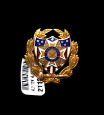 Auxiliary VFW Veteran of Foreign War 10k Yellow Gold Brooch Pin picture