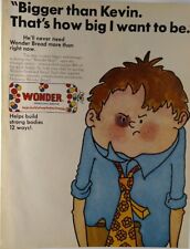1970 Print Ad Wonder Bread Food Kitchen Boy Kevin Fight Black Eye Bruise Vtg picture