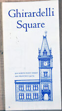1970s Pamphlet Folded Map Ghirardelli Square San Francisco Shops Galleries picture