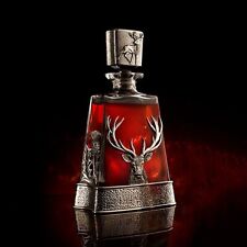 AE Williams Highland Stag Pewter and Glass Decanter A Taste of Scotland picture