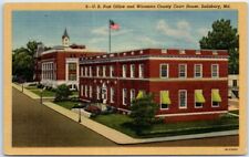 Postcard - U. S. Post Office and Wicomico County Court House - Salisbury, MD picture