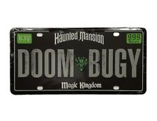Disney The Haunted Mansion Magic Kingdom License Plate DOOM BUGY NEW picture