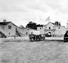 ANTIQUE 8X10 REPRO PHOTOGRAPH PRINT ARMY SUPPLY DEPOT TEXAS ALAMO circa. 1868 picture