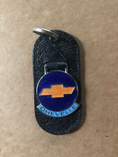 Vintage Leather Car Keychain Vintage Keychain Key Ring Blue Chevelle NOS picture