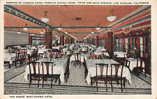  Hotel Rosslyn Dining Room, Los Angeles, California, Early Postcard, Unused picture