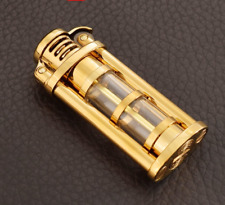 Pure Brass Creative Cigarette Lighter Collectible Kerosene Oil Lighters Gifts picture