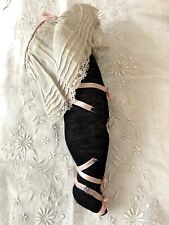 Vintage 1930s French style Can Can dancer risqué leg lace pin cushion picture