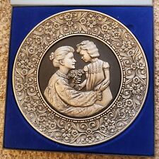 1979 Chilmark Pewter Mother and Daughter Plate Numbered original box picture