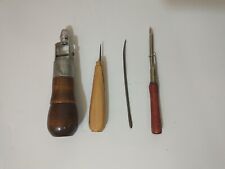Vintage Sewing Accessory Lot Of 4 C.A. Myers Awl For All Boye Punch Needle No 6 picture