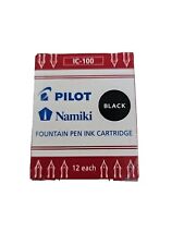 Pilot 69100 Namiki Fountain Pen Ink Cartridge IC-100, Black Ink, Pack of 12 picture