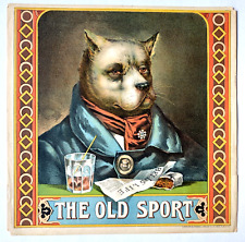 1900 The Old Sport Tobacco Caddy Label picture