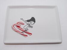 Crate & Barrel 2015 CB2 OLIVER PEPPERMINT SKIS Rectangle Appetizer Plate picture