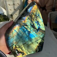 8.27LB Natural Gorgeous Labradorite Quartz Crystal Stone Specimen Healing X11 picture