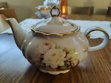 Pearl China Fielder Keepsakes Gold Trimmed Porcelain Teapot. Vintage Collectors picture