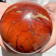 4.14lb Natural Red Jasper Quartz Shpere Crystal shpere Ball Healing Reiki Decor  picture