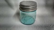 Ball Blue 8 oz 1/2 Half Pint Mason Jar NEW Collector's Edition w/ OLD Zinc Lid picture