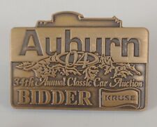 Auburn 2004 34th Annual Classic Car Auction Bidder Kruse Lapel Pin picture