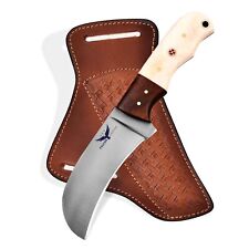 Handmade Lineman's Hawkbill Knife with Sheath, Fixed blade Electrician knife picture