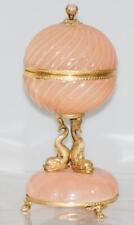 Antique Centrepiece Pink Crystal Glass Gilt Bronze c1880s picture