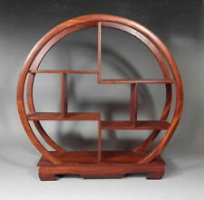 29.2 cm * / Solid Rosewood Display Shelf For Netsuke, Snuff Bottle, Figurine picture