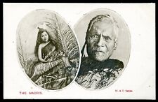 NEW ZEALAND Postcard 1900s Maori Face Tattoo picture
