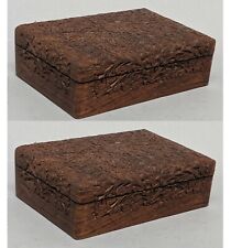 Box Wood Sheesham Hand Carved Hinged Cover 5