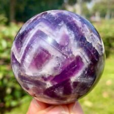229G  Top Natural Dream Amethyst Sphere Polished Quartz Crystal Ball Healing picture
