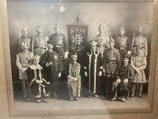 RARE 19th century original antique Knights of Malta black and white photograph picture