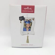 Hallmark 2022 Congrats Grad Graduation photo frame Christmas Ornament picture
