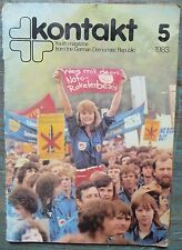 German democratic Youth Magazine kontakt 5 1983 Pub.JUNGE WELT BERLIN print book picture