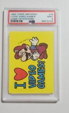 1989 Topps Nintendo Game Tips Super Mario Bros #16 Sticker Card PSA 9 Mint picture
