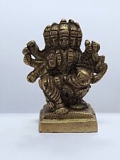 Brass 2.5 inches Maa Gayatri  Hindu Goddess Usa Seller Fast Ship picture