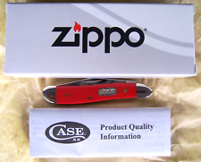 CASE ZIPPO KNIFE RED SYNTHETIC PEANUT ITEM #51516 ***4120 SS*** picture