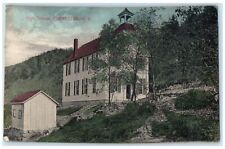 1910 Exterior View High School Building Trees Cochecton New York Posted Postcard picture