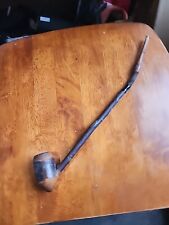 Antique Ropp Cherrywood Raw Wood Tobacco Pipe Made in France Folk Artifact  picture