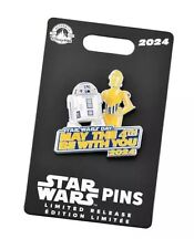2024 Disney Parks Star Wars R2-D2 & C-3PO May the 4th Be With You Pin LR picture