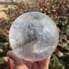 4.07LB Natural Big rainbow crystal ball quartz crystal ball reiki healing CARE picture
