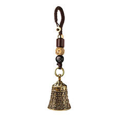 Vintage Brass Bell Car Pendant Bell Hand Bell Keychain Buddhist Scriptures Bell picture